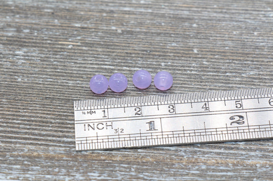 6mm Purple Translucent Gumball Beads, Round Acrylic Loose Beads, Bubblegum Beads, Chunky Beads, Smooth Plastic Round Beads #396