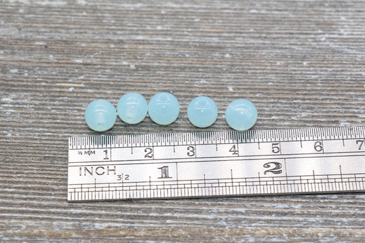8mm Baby Blue Bubble Gum Beads, Gumball Beads, Round Acrylic Loose Beads, Bubblegum Beads, Chunky Beads, Smooth Plastic Round Beads #411