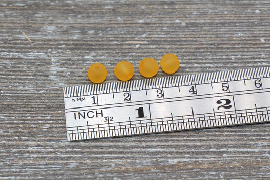 6mm Matte Orange Gumball Beads, Round Acrylic Loose Beads, Frosted Bubblegum Beads, Chunky Beads, Round Plastic Beads #659