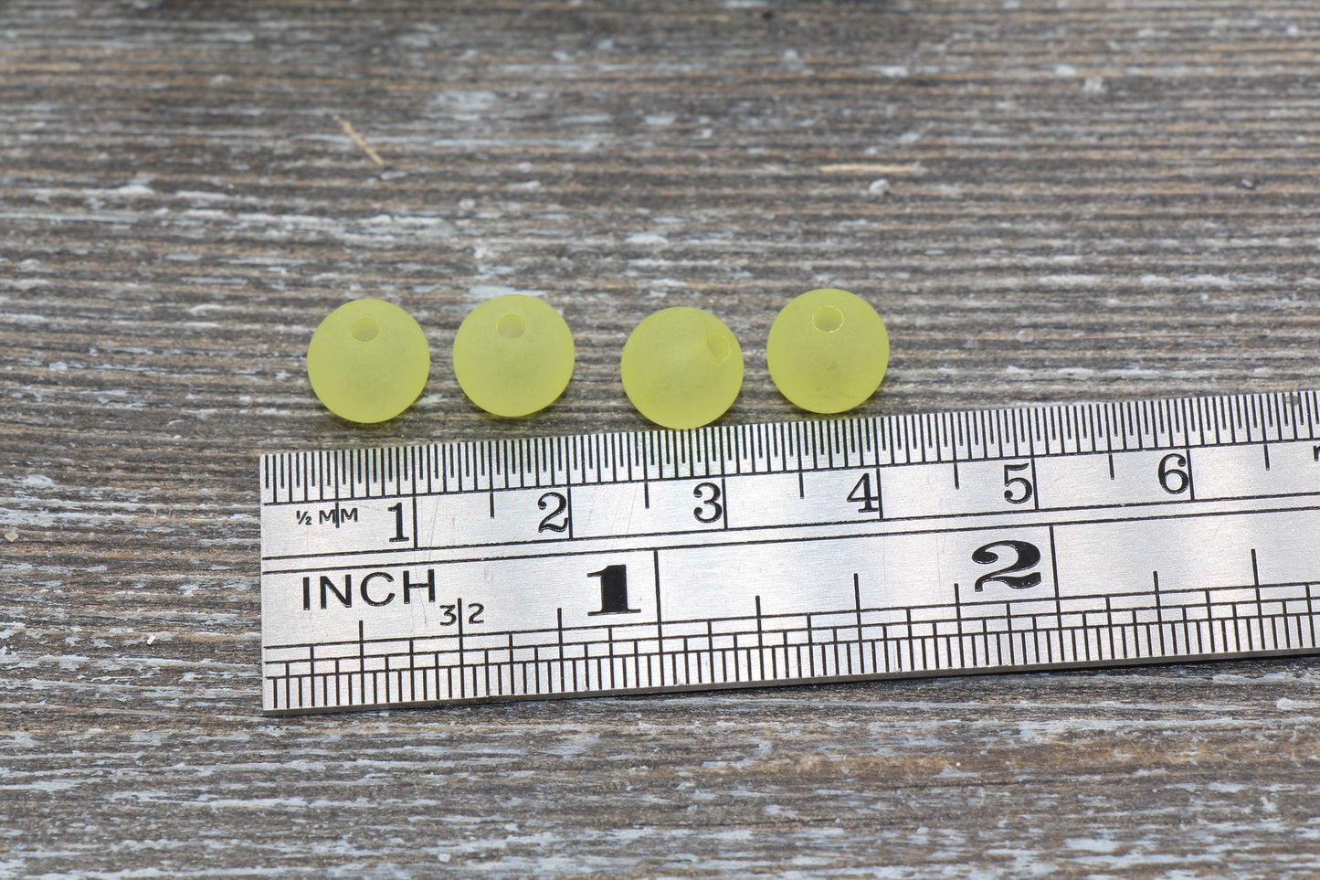 8mm Matte Yellow Gumball Beads, Round Acrylic Loose Beads, Frosted Bubblegum Beads, Chunky Beads, Round Plastic Beads #669