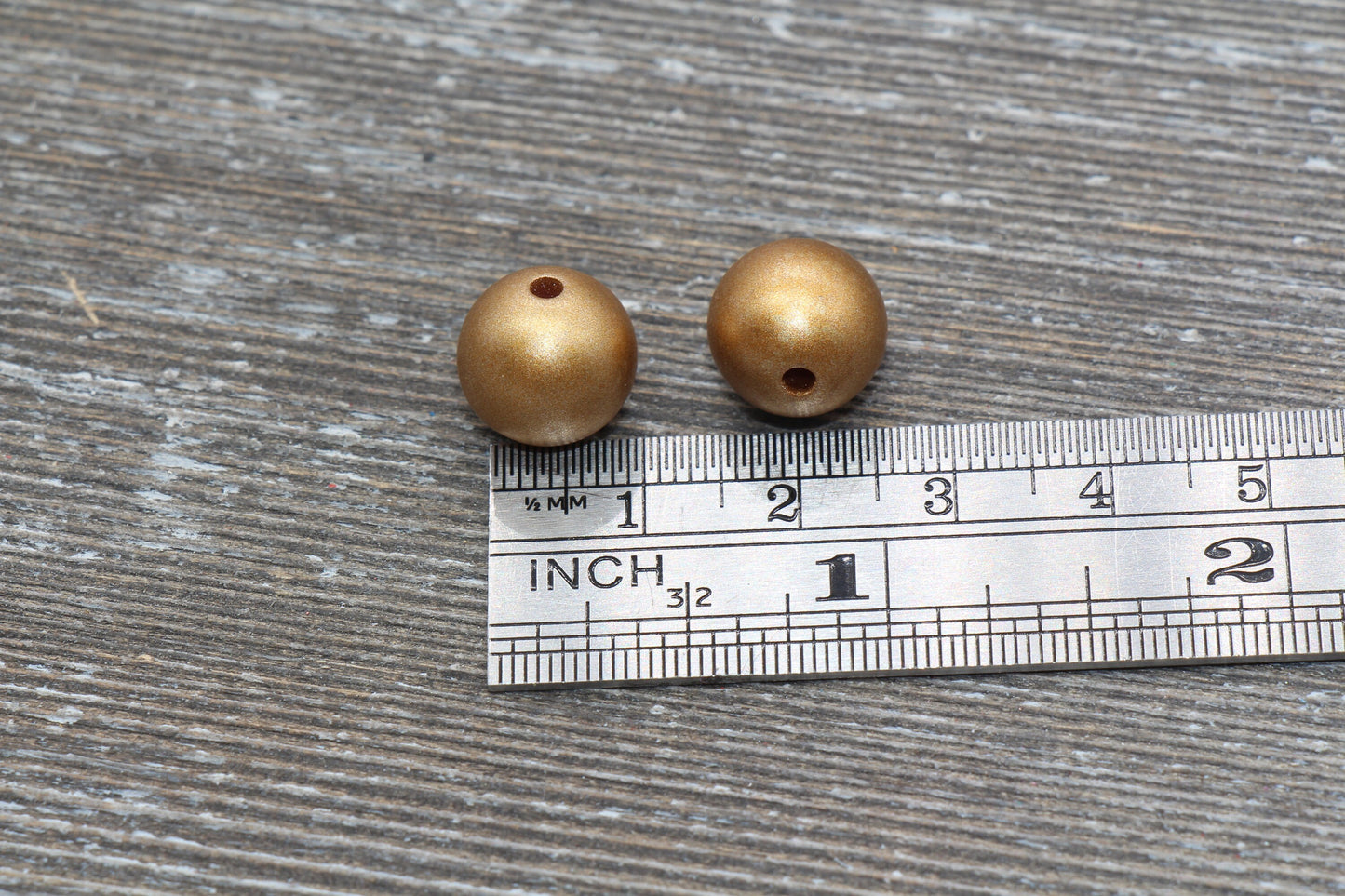 12mm Matte Gold Gumball Beads, Metallic Gold Round Acrylic Loose Beads, Bubblegum Beads, Chunky Beads, Gumball Beads, Bubble Gum Beads, #705