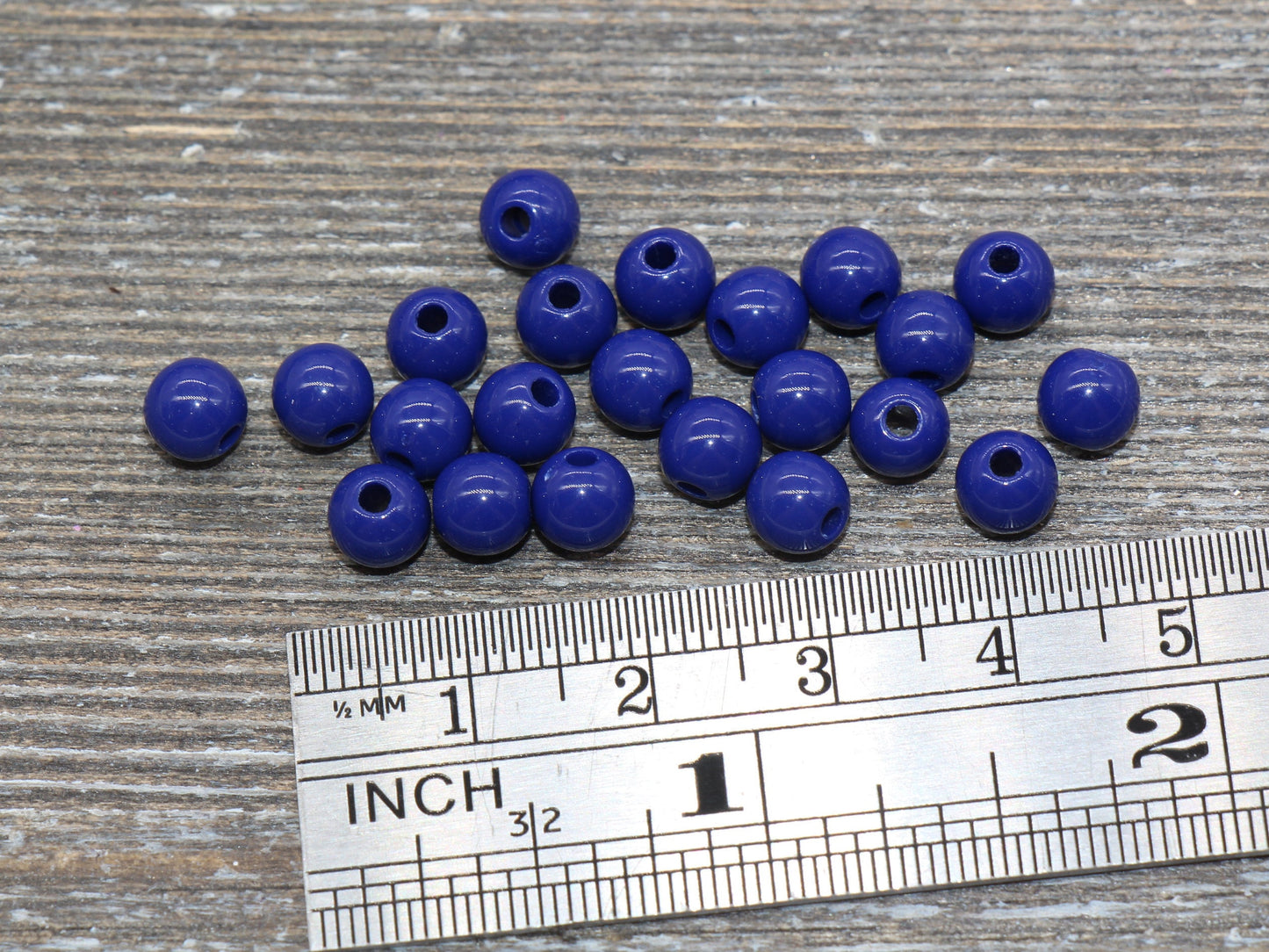 6mm Navy Blue Gumball Beads, Round Acrylic Loose Beads, Bubblegum Beads, Chunky Beads, Bubble Gum Beads, Smooth Plastic Round Beads #216