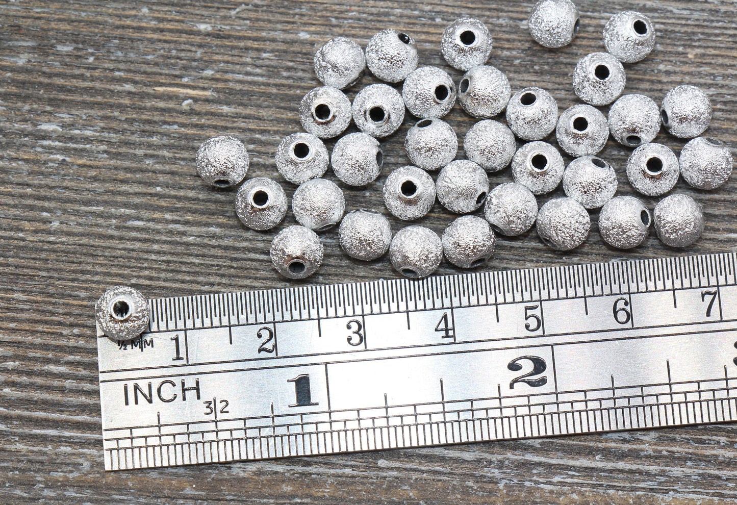 6mm Stardust Beads, Wrinkle Gumball Beads, Silver Gray Round Acrylic Loose Beads, Bubblegum Beads, Chunky Beads, Bubble Gum Beads, #891