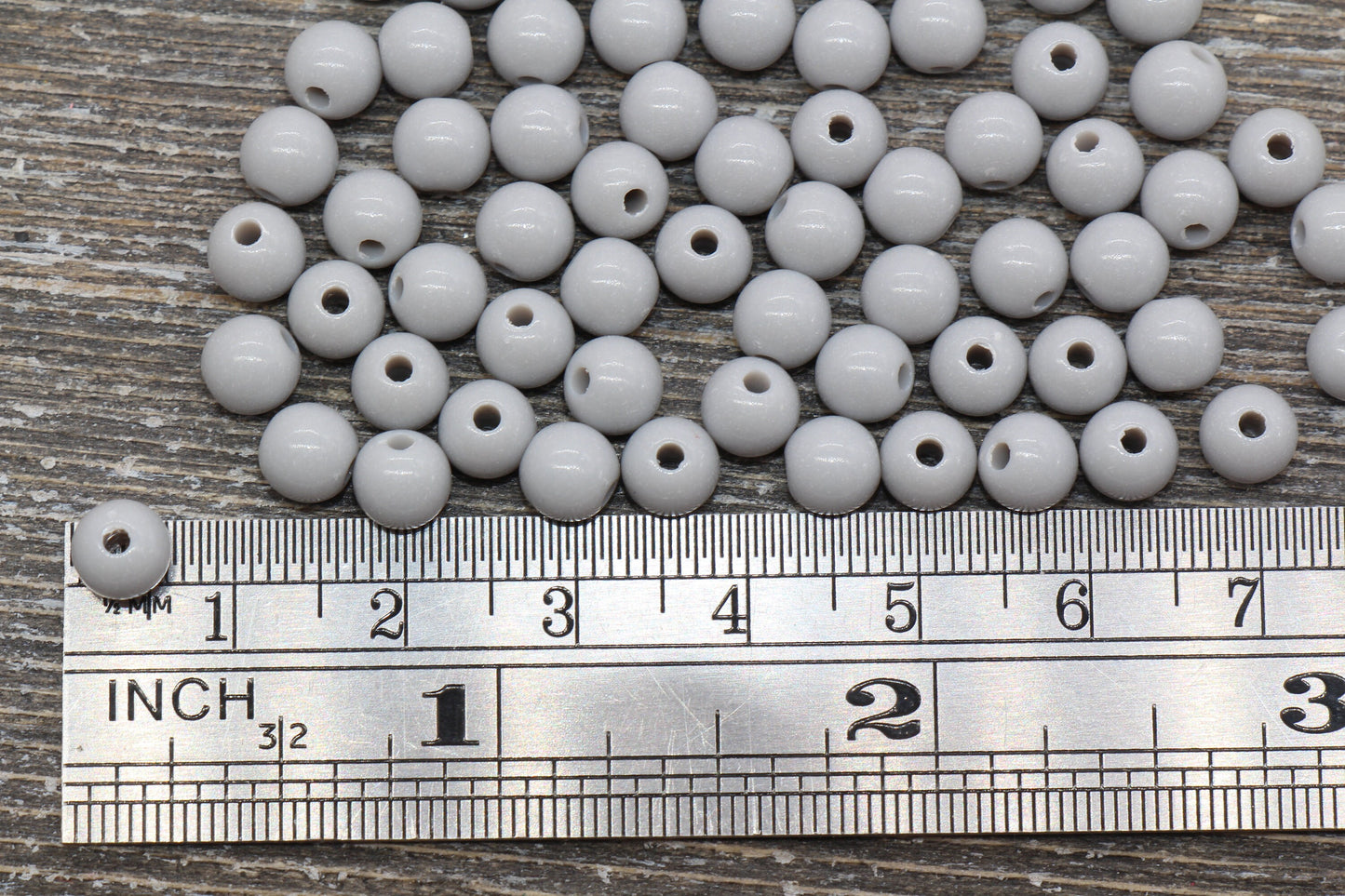 6mm Gray Gumball Beads, Round Acrylic Blue Loose Beads, Bubblegum Beads, Chunky Beads, Bubble Gum Beads, Smooth Round Beads #822