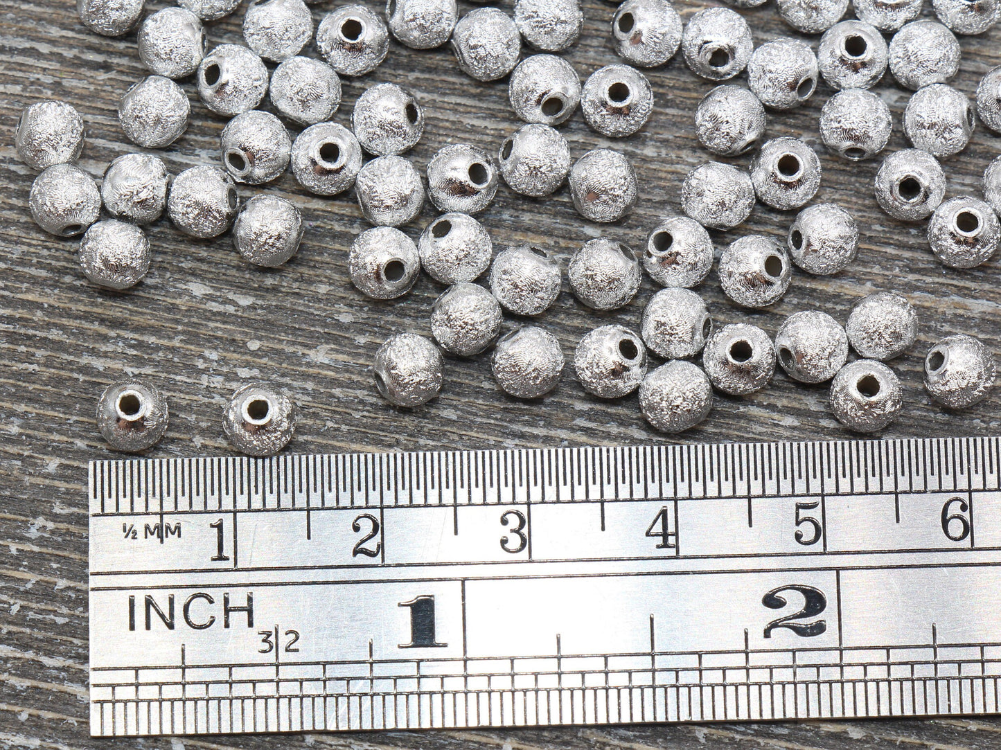5mm Stardust Beads, Wrinkle Gumball Beads, Silver Gray Round Acrylic Loose Beads, Bubblegum Beads, Chunky Beads, Bubble Gum Beads, #975