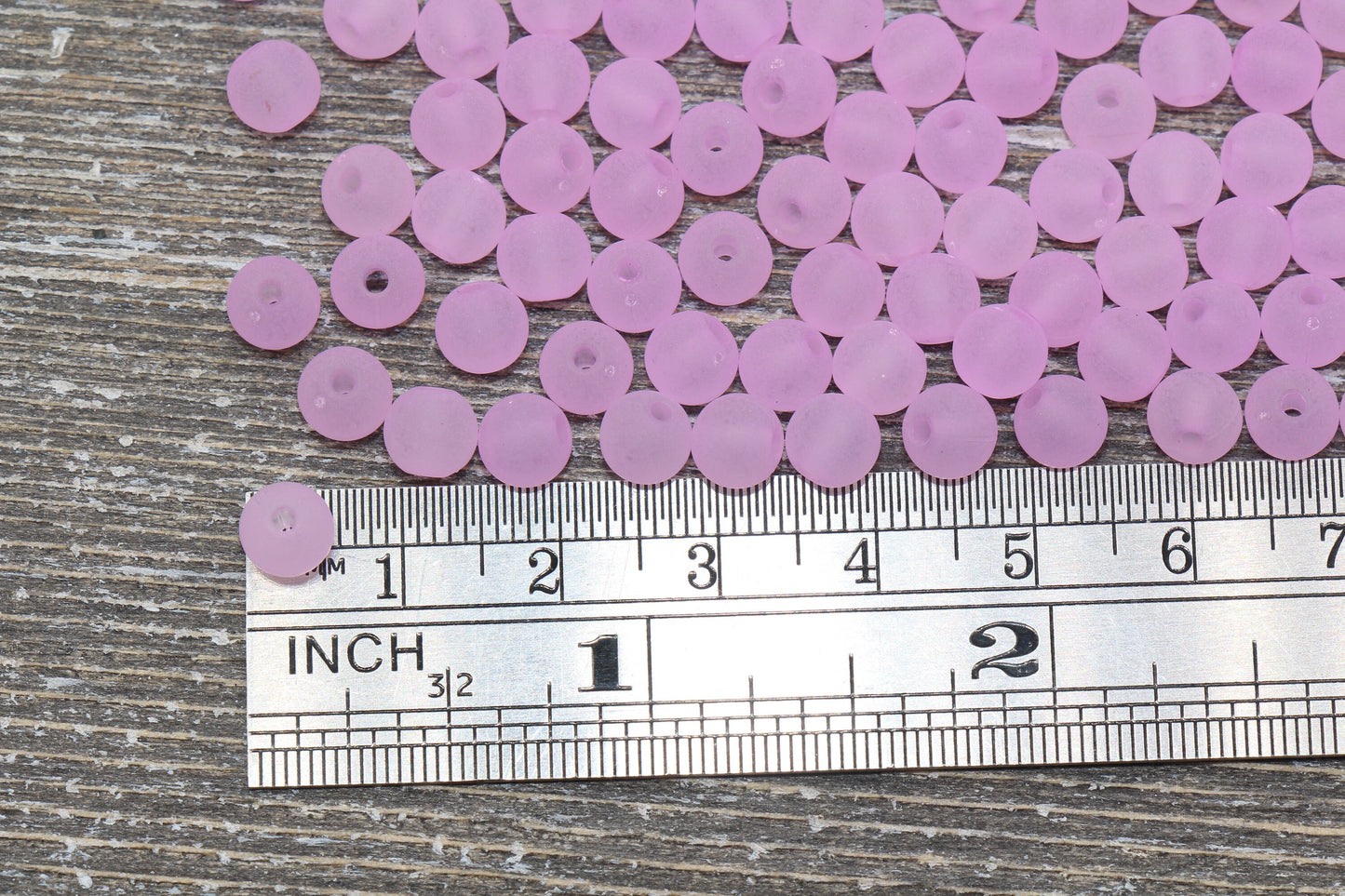 6mm Matte Light Purple Gumball Beads, Round Acrylic Loose Beads, Frosted Bubblegum Beads, Chunky Beads, Round Plastic Beads #662