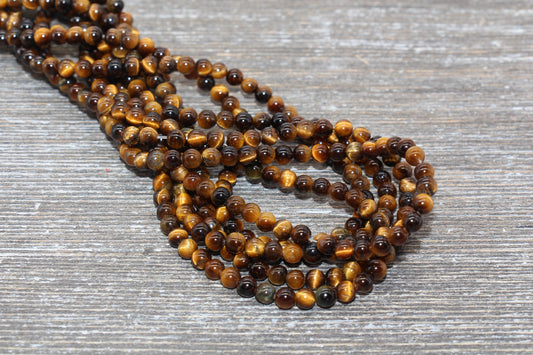 Tiger Eye gemstone beads for jewelry making.