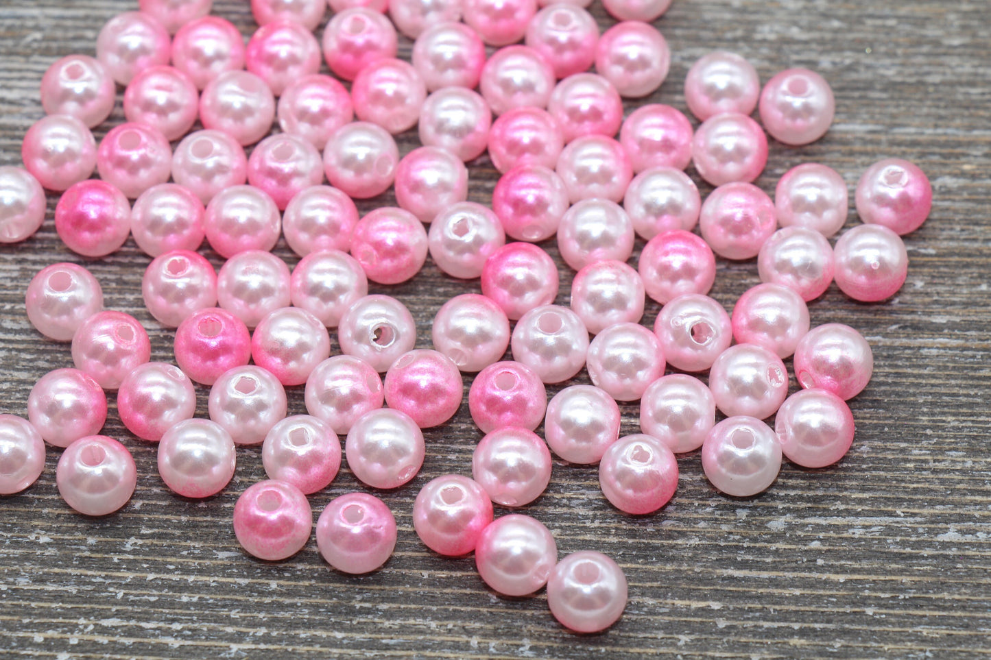 8mm Mermaid Ombre Pearls Beads, Faux Pearls Beads, Chunky Beads, Imitation Pearl Beads, Gumball Beads, Bubblegum Beads, #157
