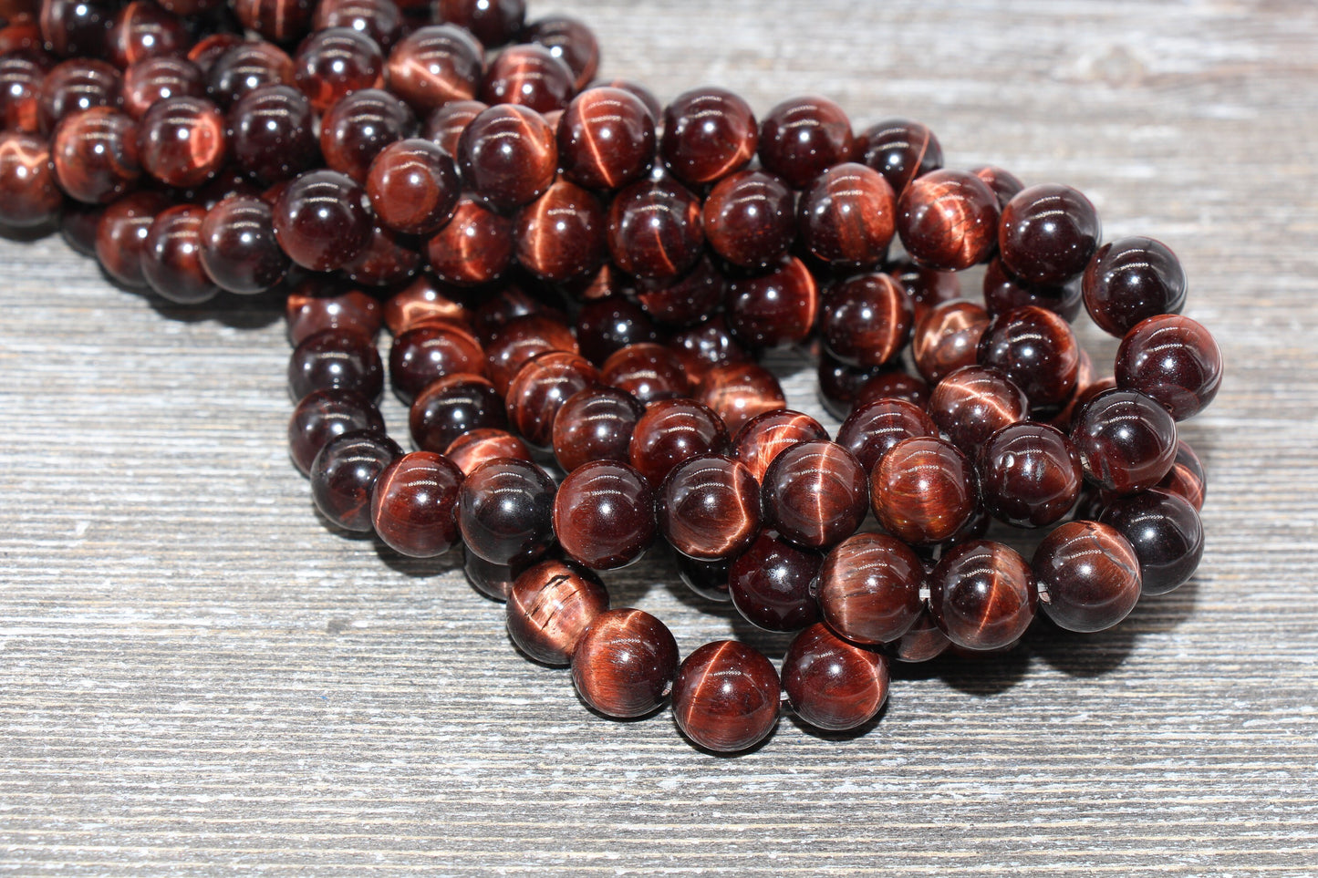 10mm Red Tiger Eye Beads, Tiger Eye Round Stone Beads, Gemstone Round Beads, Full Strand 15.5 inch #167