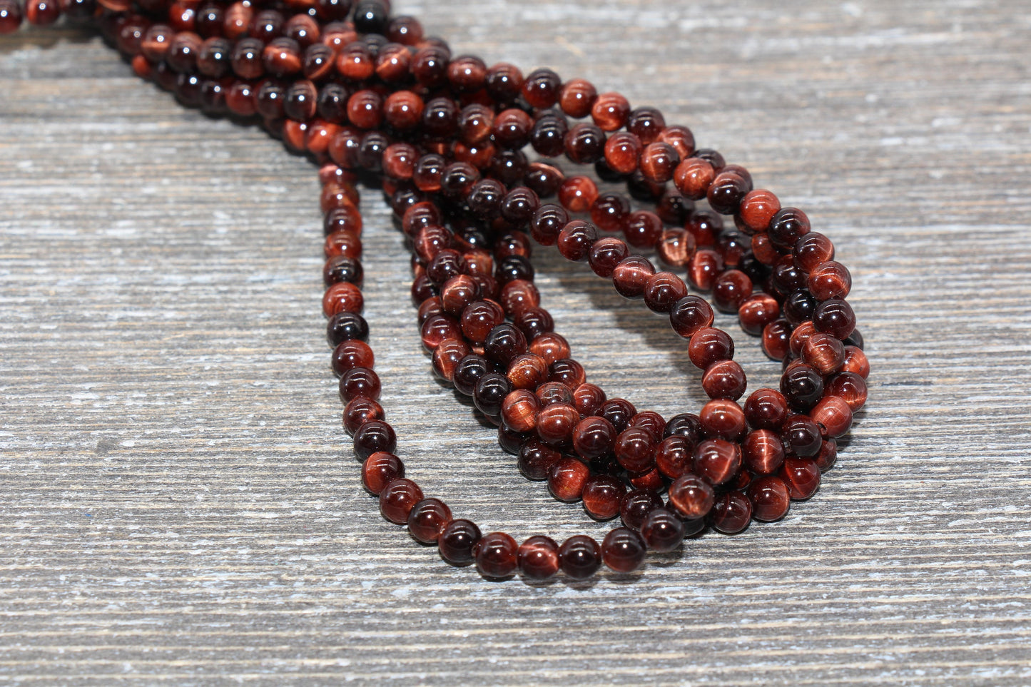 10mm Red Tiger Eye Beads, Tiger Eye Round Stone Beads, Gemstone Round Beads, Full Strand 15.5 inch #167