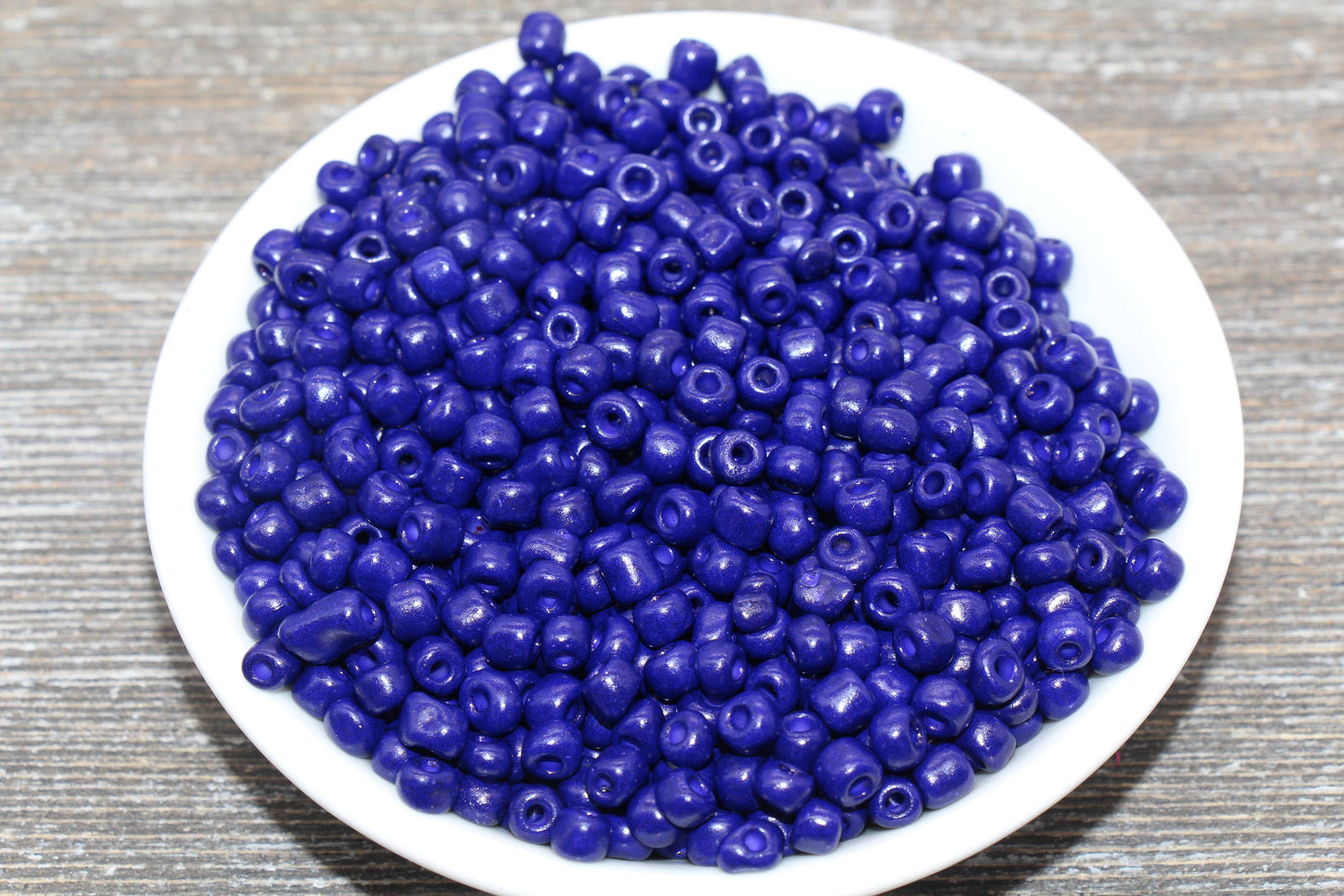 5mm Royal Blue Seed Beads, Size 3/0 Royal Blue Czech Seed Beads, Rocailles Beads, Bead Bracelet, Beading Supplies #1431