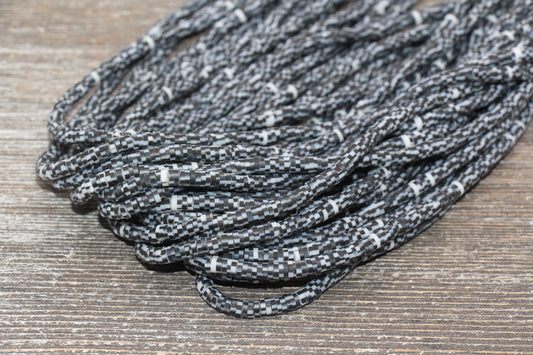 4mm Black with White Speckled Heishi Beads, Mix Color Polymer Clay Disc Beads, African Disc Beads, Vinyl Heishi, 16 inch Strand #264