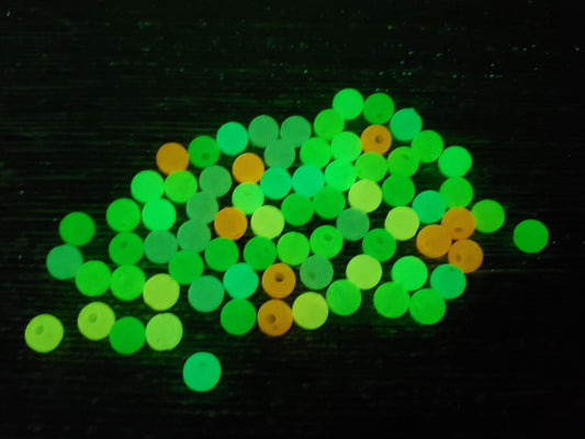 6mm Glow in Dark Multicolor Gumball Beads, Round Acrylic Loose Beads, Bubblegum Beads, Chunky Beads, Smooth Plastic Round Beads #142