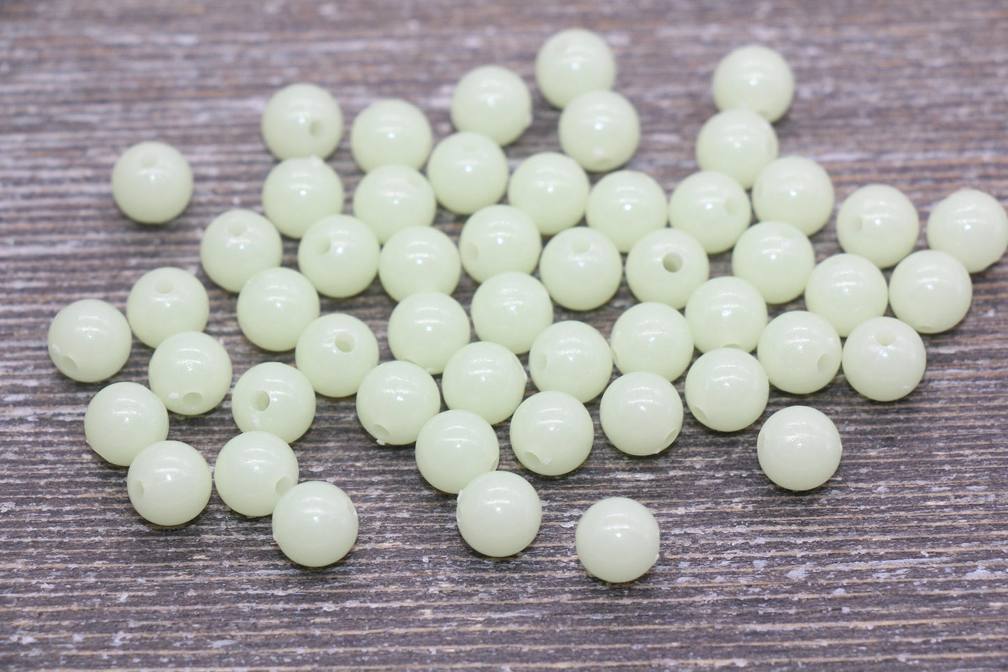 8mm GLOW in DARK Gumball Beads, Glow Round Acrylic Loose Beads, Bubblegum Beads, Chunky Beads, Round Plastic Beads #146