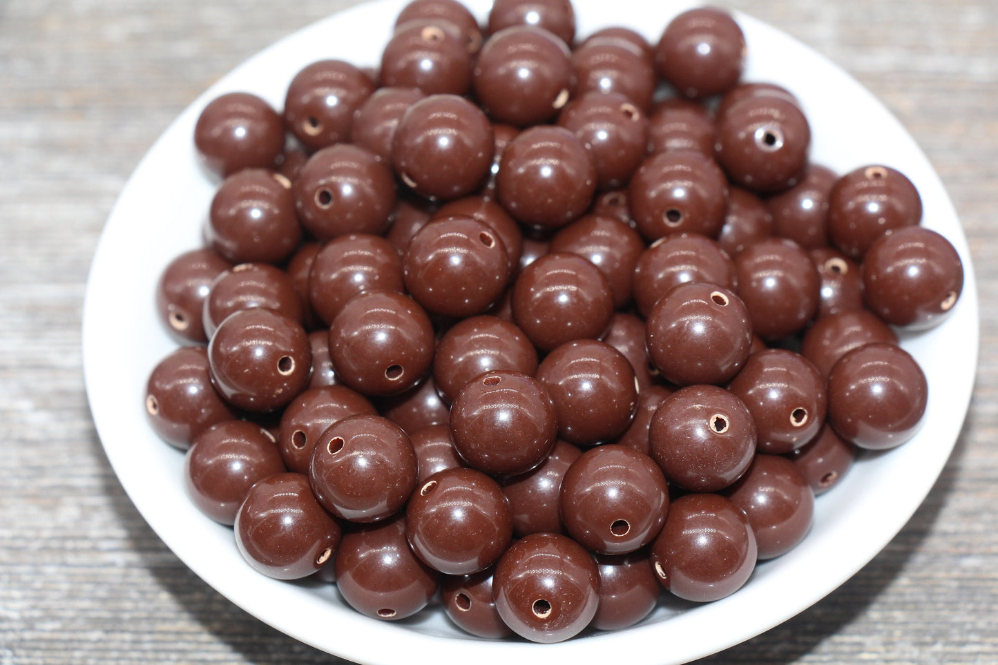 12mm Brown Gumball Beads, Brown Round Acrylic Loose Beads, Bubblegum Beads, Chunky Beads, Bubblegum Beads, Smooth Round Beads#476
