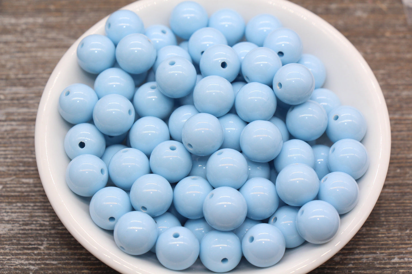 12mm Dusty Blue Gumball Beads, Blue Round Acrylic Loose Beads, Bubblegum Beads, Chunky Beads, Bubblegum Beads, Smooth Round Beads#1392
