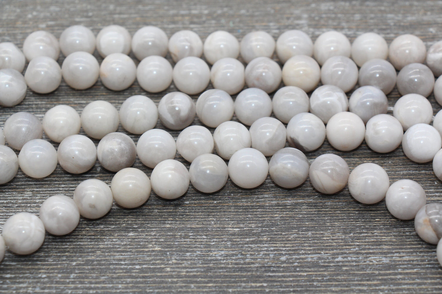 White Crazy Lace Agate Beads, Gemstone Round Loose Beads, Sizes 4mm 6mm 8mm 10mm 12mm , Full Strand 15.5 inch, #213