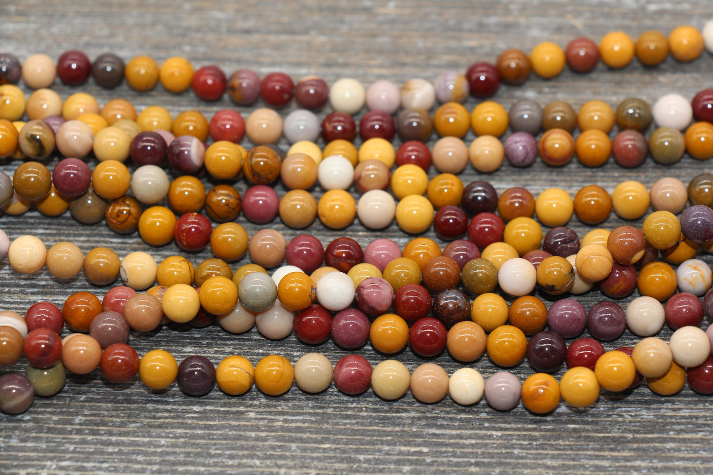Mookaite Beads, Round Gemstone Loose Beads, Jewelry Making Bracelet Beads, Size 4mm 6mm 8mm 10mm, 15.5'' Strand, #156