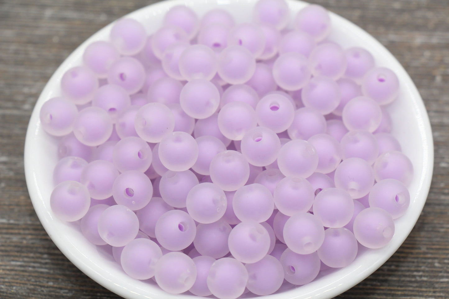 10mm Matte Purple Gumball Beads, Round Acrylic Loose Beads, Frosted Bubblegum Beads, Chunky Beads, Round Plastic Beads #1786