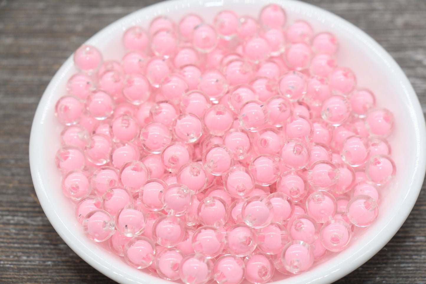 8mm Pink Round Beads, Pink Acrylic Round Gumball Beads, Bubblegum Beads, Plastic Round Bead, Chunky Beads, Bracelet Beads #1797