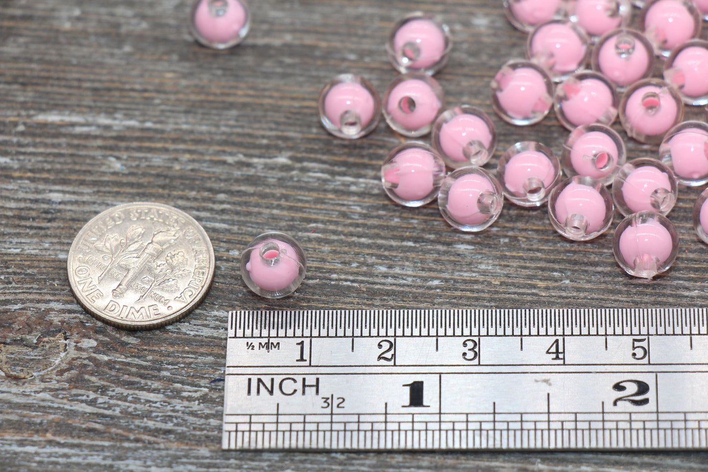 8mm Pink Round Beads, Pink Acrylic Round Gumball Beads, Bubblegum Beads, Plastic Round Bead, Chunky Beads, Bracelet Beads #1797