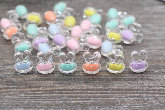 Mix Bunny Beads, Multicolor Bunny Beads, Chunky Acrylic Beads, Bracelet Making Jewelry Finding #1898