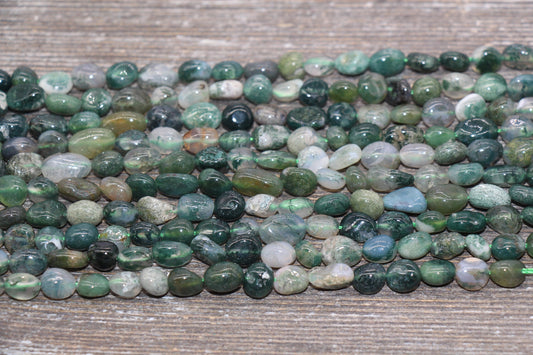 Indian Agate Nugget Beads, Indian Agate Irregular Gemstone Loose Beads, Pebble Beads, Chip Beads, 6mm-7mm, #20