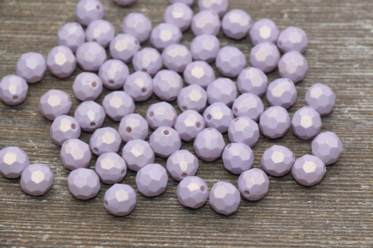 10mm Purple Shimmer Faceted Beads, Purple Acrylic Faceted Beads, Bubblegum Beads, Chunky Beads, Shimmer Beads, Gumball Beads #1792