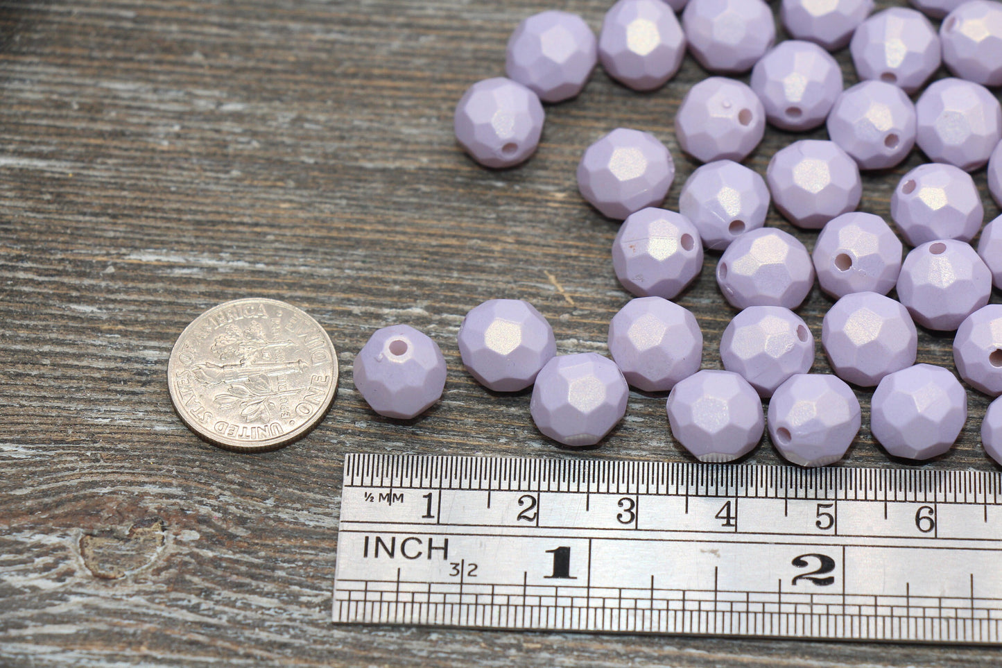10mm Purple Shimmer Faceted Beads, Purple Acrylic Faceted Beads, Bubblegum Beads, Chunky Beads, Shimmer Beads, Gumball Beads #1792