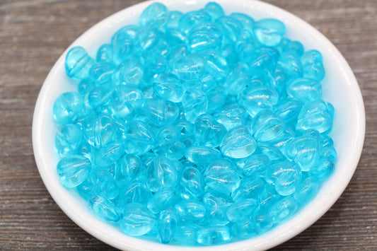 Transparent Blue Heart Beads, Blue Heart Beads, Acrylic Heart Beads, Bracelet Making Jewelry Finding #1910