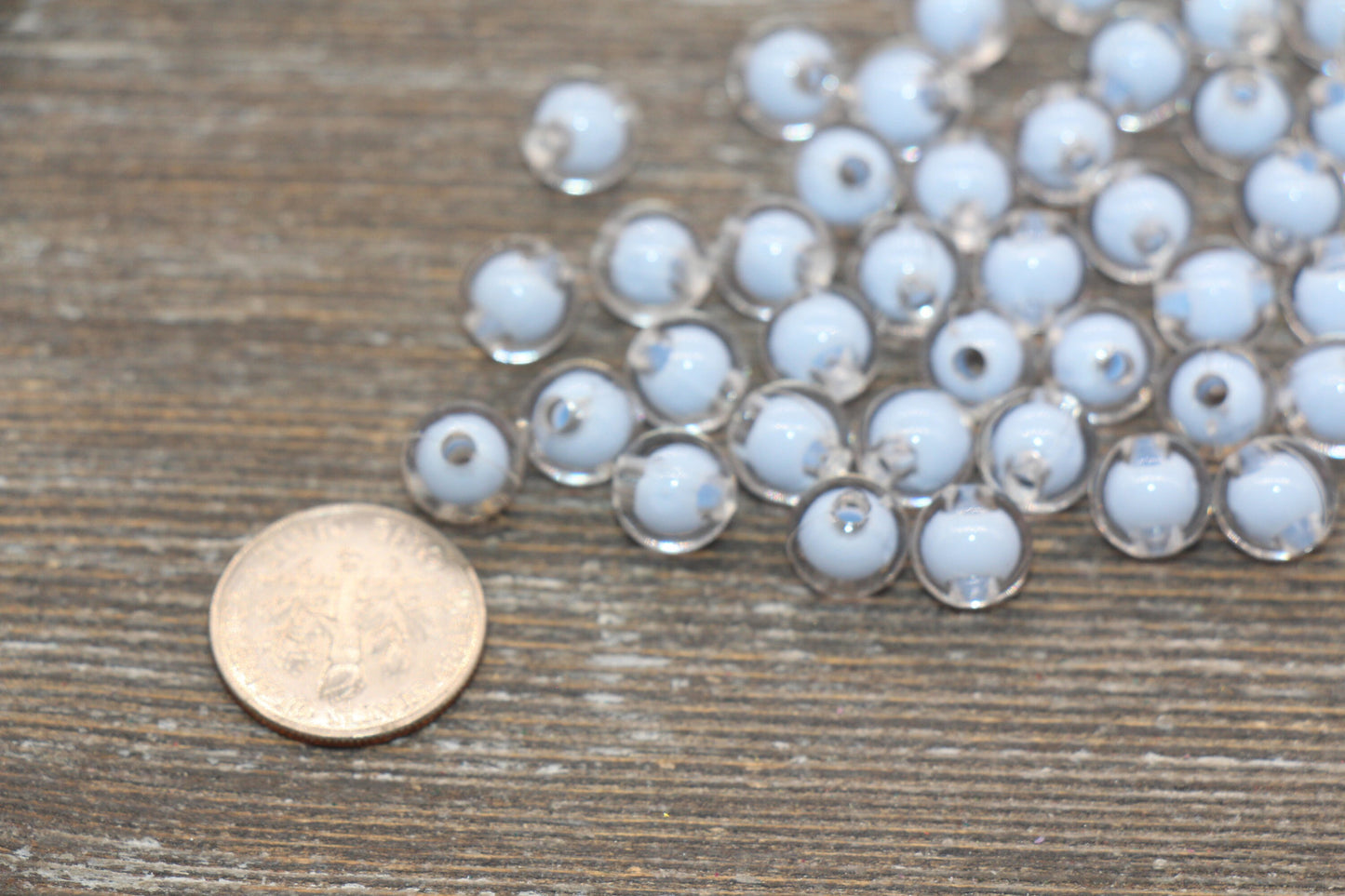 8mm Blue Round Beads, Blue Acrylic Round Gumball Beads, Bubblegum Beads, Chunky Beads, Plastic Round Bead #1915