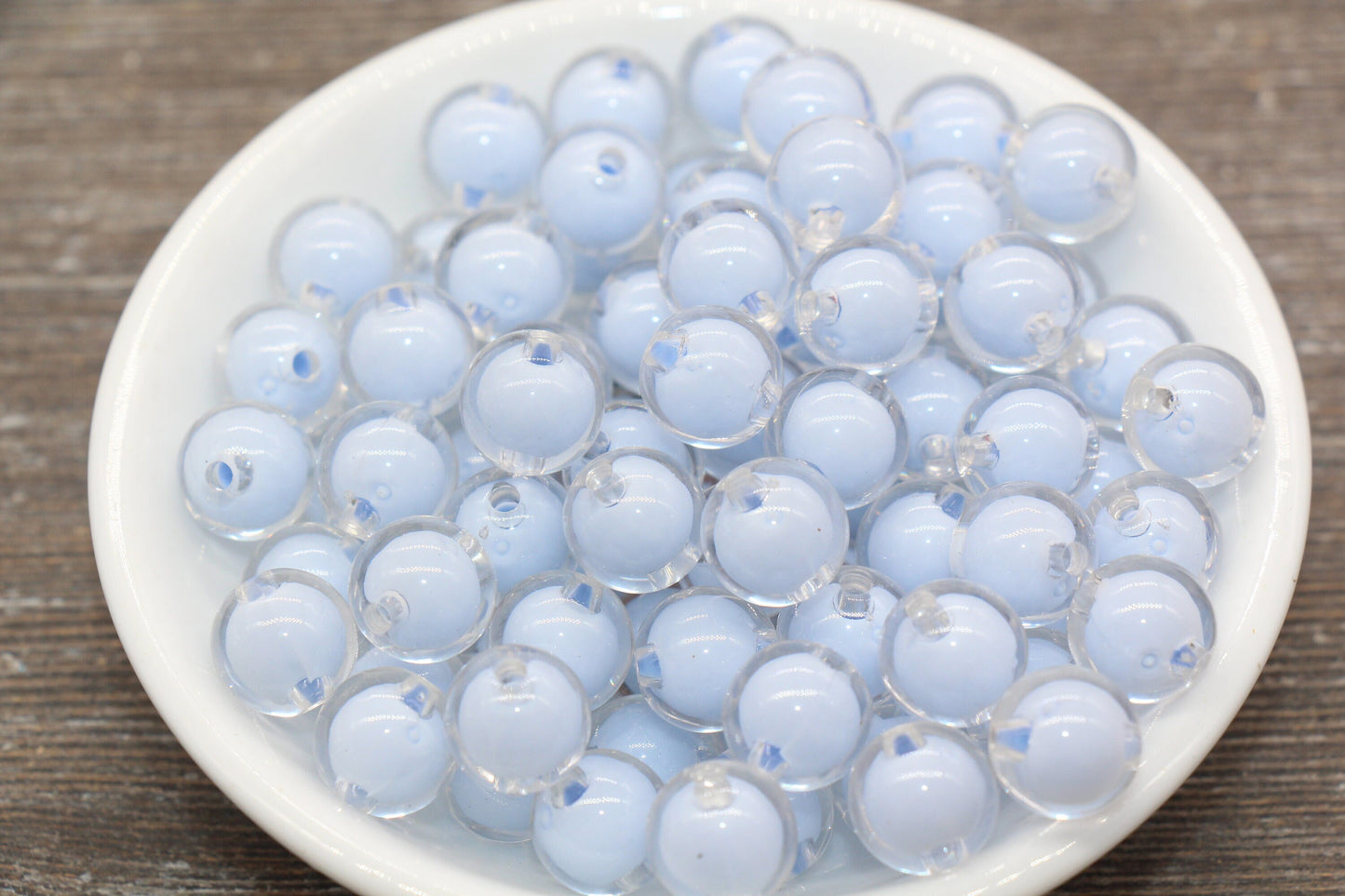 12mm Blue Round Beads, Blue Acrylic Round Gumball Beads, Bubblegum Beads, Chunky Beads, Plastic Round Bead #1930