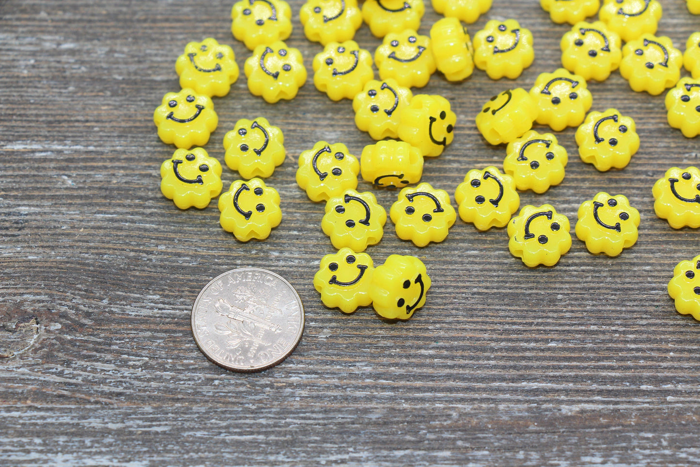 Yellow Smiley Face Beads, Cloud Shape Smiley Face Beads, Cute Smiling Face Beads, Happy Face Beads, Craft Bracelet Beads #2032