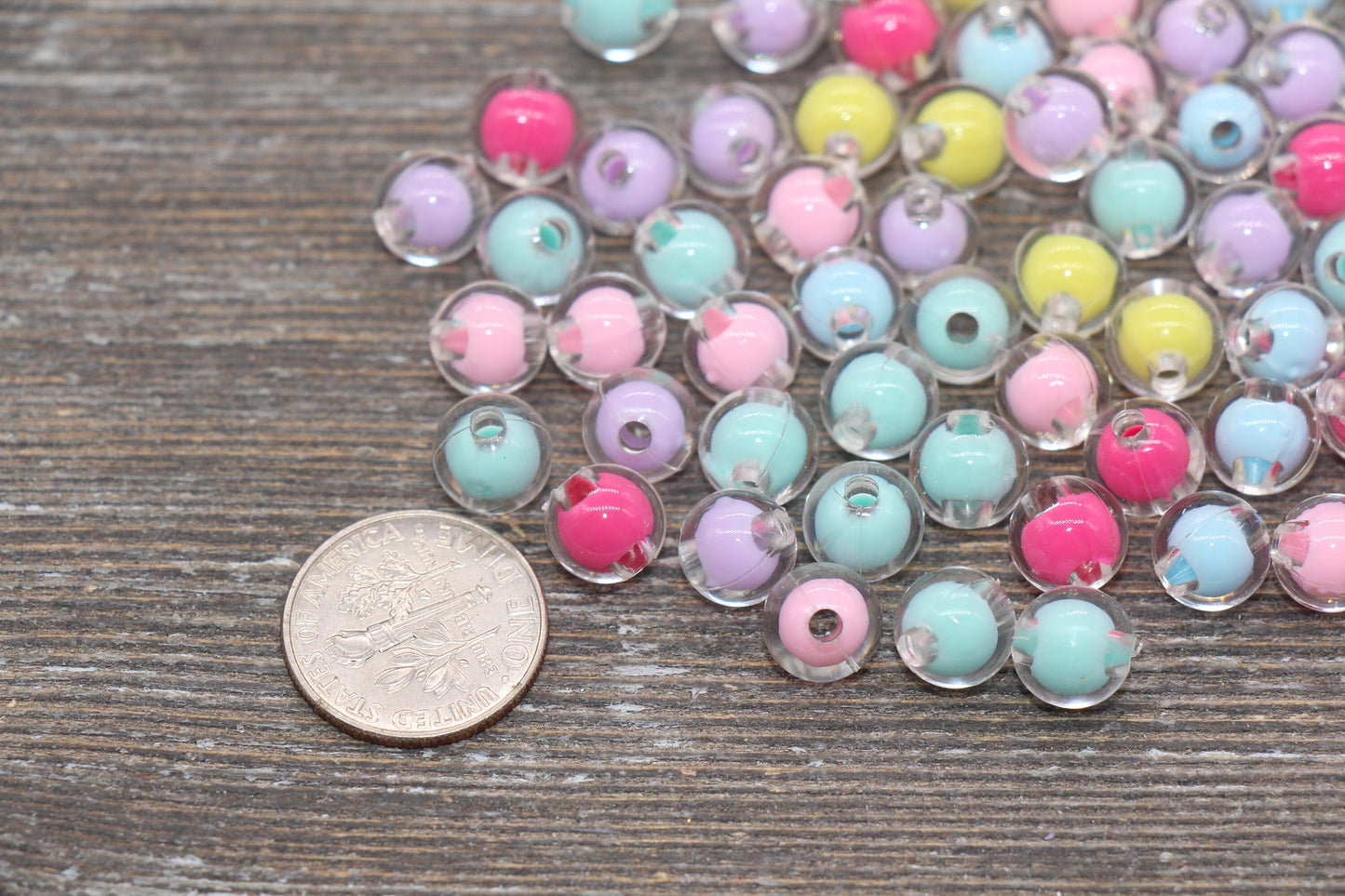 8mm Multicolor Round Beads, Mix Color Acrylic Round Gumball Beads, Bubblegum Beads, Chunky Beads, Plastic Round Bead #1916
