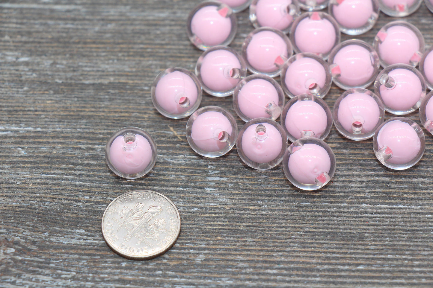 12mm Pink Round Beads, Pink Acrylic Round Gumball Beads, Bubblegum Beads, Chunky Beads, Plastic Round Bead #1929