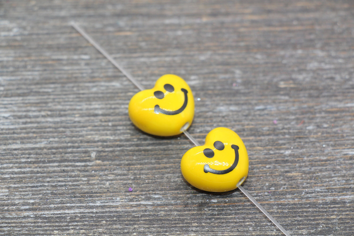 Ceramic Smiley Face Beads, Sad Face Beads, Happy Face Beads, Vertical Hole Beads, Yellow Happy Face Beads, Emoji Beads
