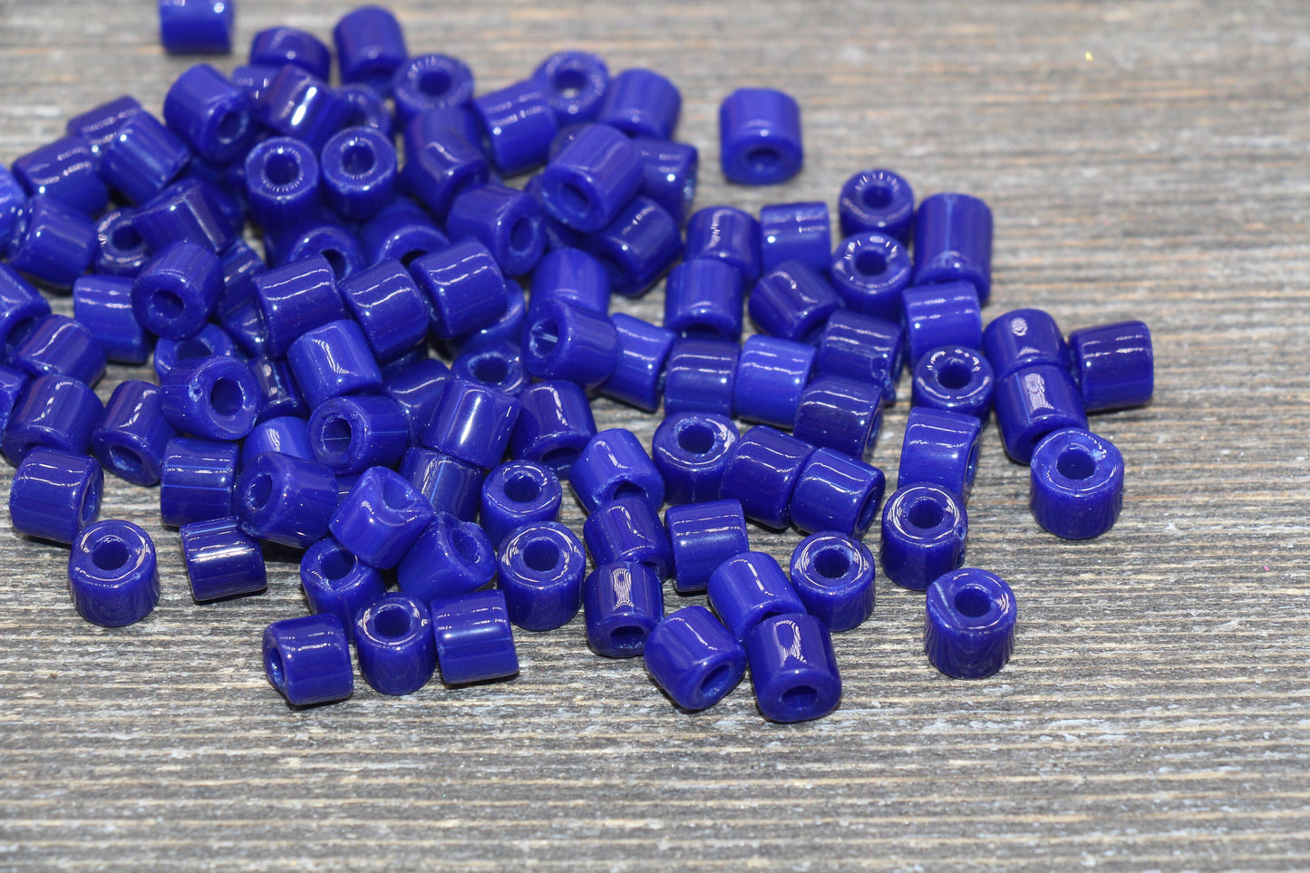 7mm Glass Seed Beads, Blue Glass Beads, Slider Glass Beads, Roller Beads, Bead for Bracelet, Beading Supplies #2346
