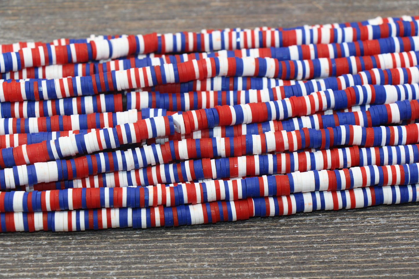 6mm Multicolor Heishi Beads, Multicolor Polymer Clay Disc Beads, African Disc Beads, Vinyl Heishi, 16 inch Strand #464