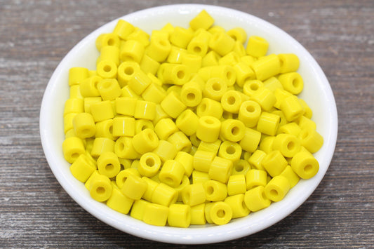 7mm Glass Seed Beads, Yellow Glass Beads, Slider Glass Beads, Roller Beads, Bead for Bracelet, Beading Supplies #2349
