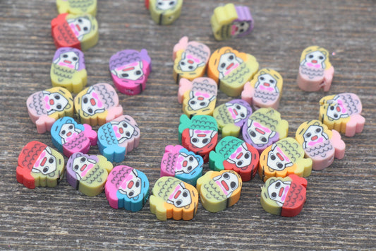 Mermaid Polymer Clay Beads, Assorted Mermaid Cane Beads, Jewelry Beads, Beads for Bracelet #133