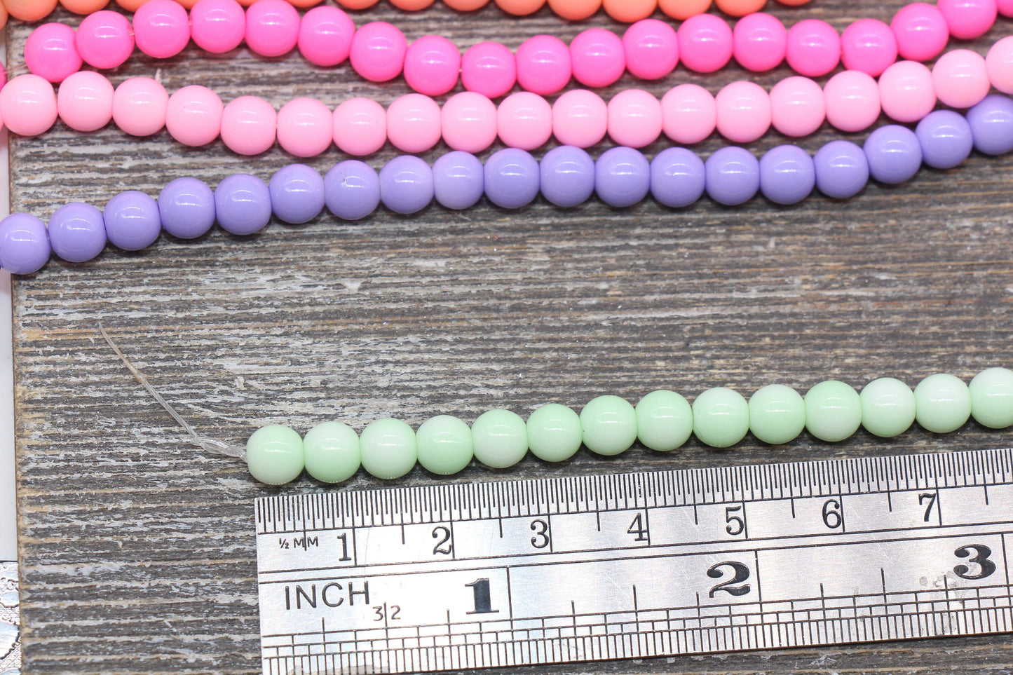 6mm Glass Beads, Round Glass Beads, Jewelry Glass Beads, Bracelet Beads