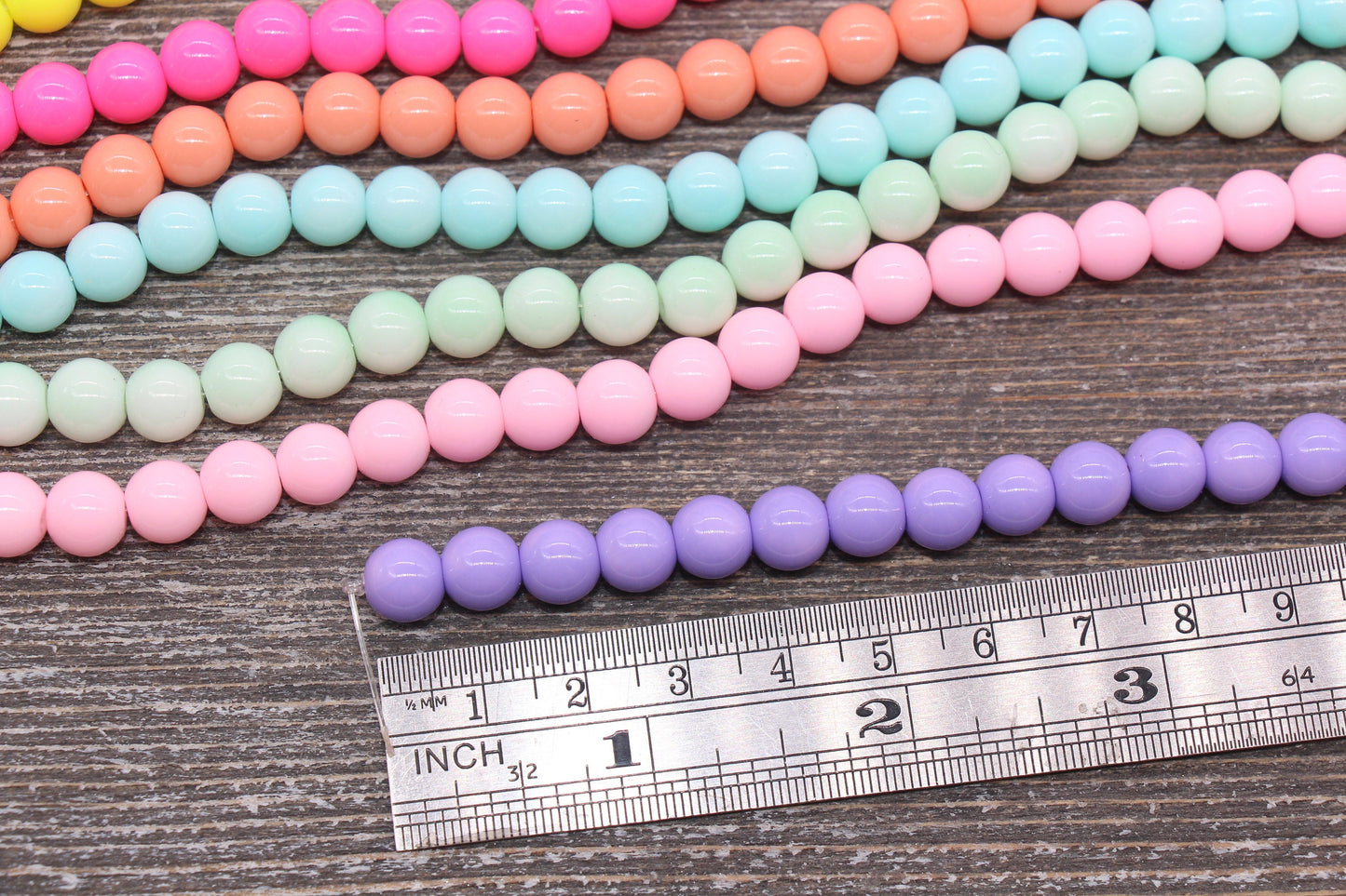 8mm Glass Beads, Round Glass Beads, Jewelry Glass Beads, Bracelet Beads