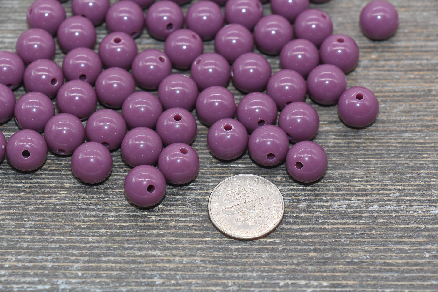 10mm Plum Gumball Beads, Round Acrylic Loose Beads, Bubblegum Beads, Chunky Beads, Gumball Beads, Smooth Plastic Round Beads #2501