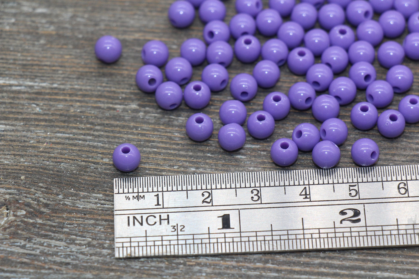 6mm Purple Gumball Beads, Round Acrylic Purple Loose Beads, Bubblegum Beads, Chunky Beads, Bubble Gum Beads, Smooth Round Beads #636