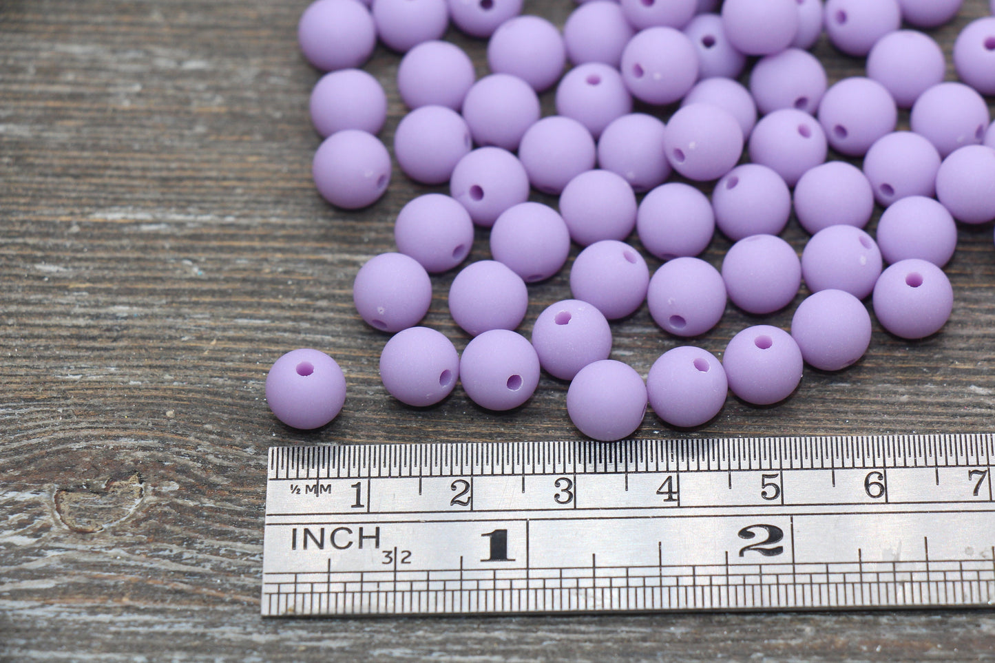 8mm Matte Lavender Round Beads, Acrylic Gumball Bead, Frosted Purple Round Spacer Beads, Bubblegum Beads, Plastic Round Bead #2580