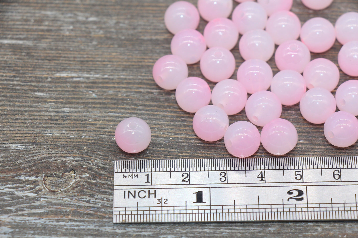 10mm Pink Ombre Round Beads, Acrylic Gumball Bead, Pink Round Beads, Bubblegum Beads, Plastic Round Bead, Jewelry Beads #2623