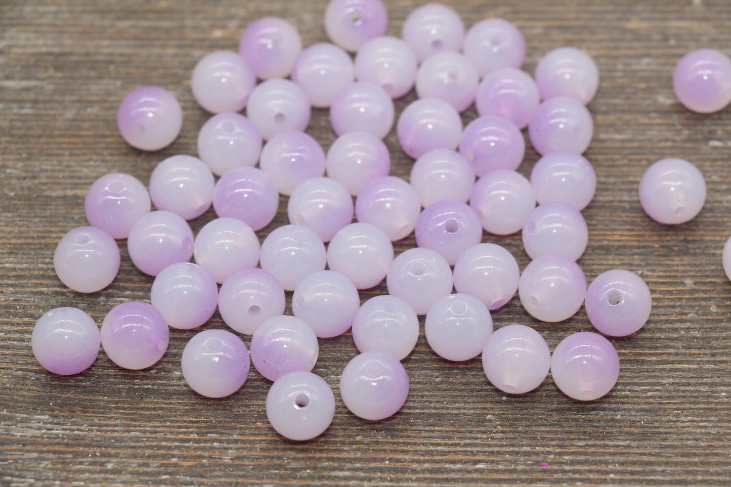 10mm Light Purple Ombre Round Beads, Acrylic Gumball Bead, Purple Round Beads, Bubblegum Beads, Plastic Round Bead, Jewelry Beads #2624