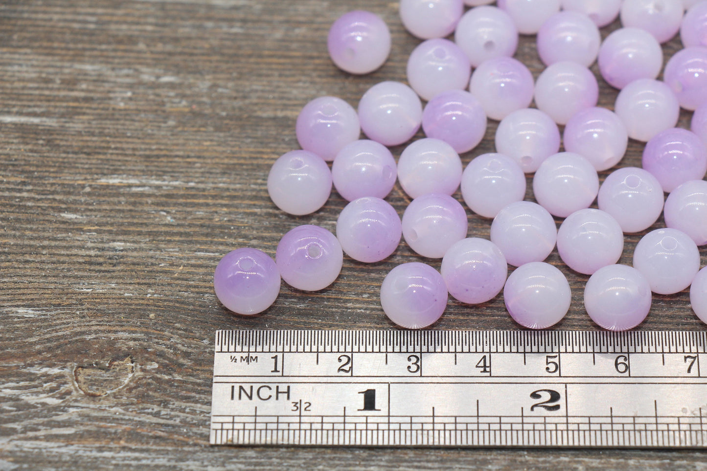10mm Light Purple Ombre Round Beads, Acrylic Gumball Bead, Purple Round Beads, Bubblegum Beads, Plastic Round Bead, Jewelry Beads #2624
