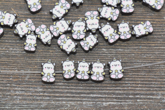 Unicorn Polymer Clay Beads, Kawaii Unicorn Cane Beads, Unicorn Clay Beads, Jewelry Beads, Beads for Bracelet #162