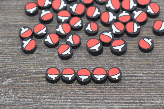 Ping Pong Paddle Polymer Clay Beads, Table Tennis Clay Beads, Jewelry Beads, Bead for Bracelet #167